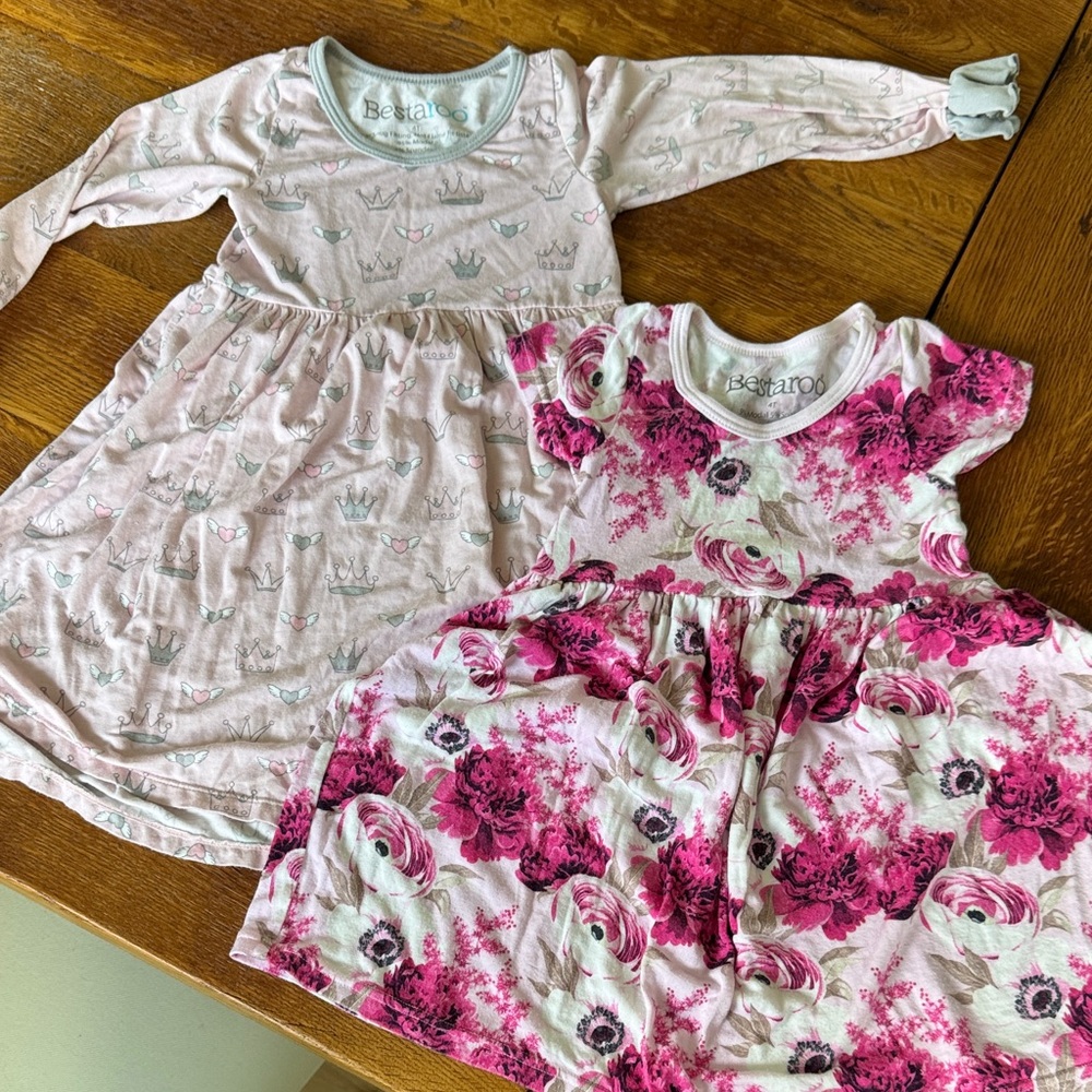 Bestaroo Pink Floral Kids dresses